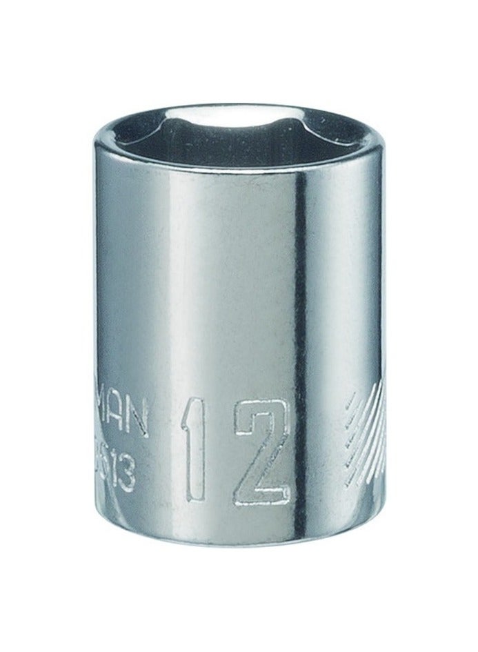 CRAFTSMAN 1/4-in Drive Metric 12mm Shallow Socket