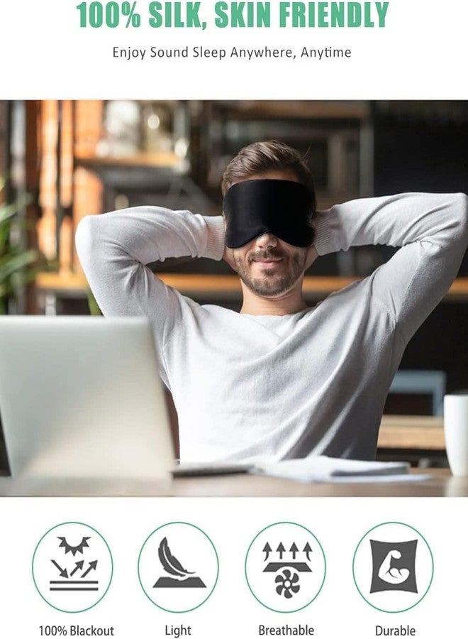 QIQI قناع العين المخملي الفاخر من QIQI للنوم مع حجب كامل للضوء من الجانبين، قناع نوم للعين مع حزام مريح وقابل للتعديل للنساء والرجال (PINK_VLVT) - Image 4