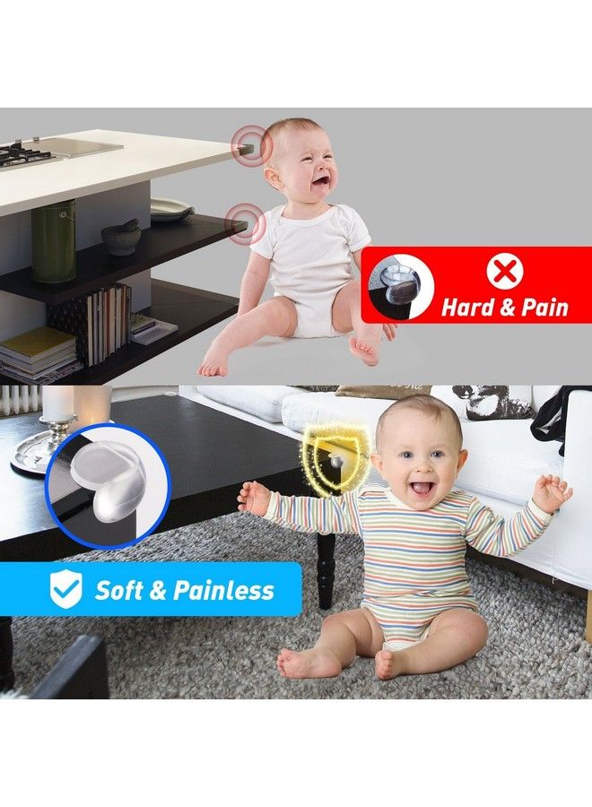 Iktu Baby Safety Corner Guards Infant Bumpers Edge Corner Guards Table Safety Guard Protector Clear Soft Corner Cushions (24 Pieces) - Image 5
