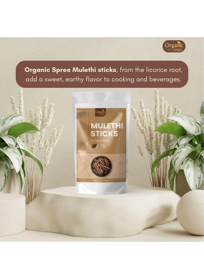 ORGANIC SPREE Licorice - Mulethi Sticks - 5.3oz (150gm) Pure and Natural Yashtimadhu - Jethimadh 150gm - Image 3