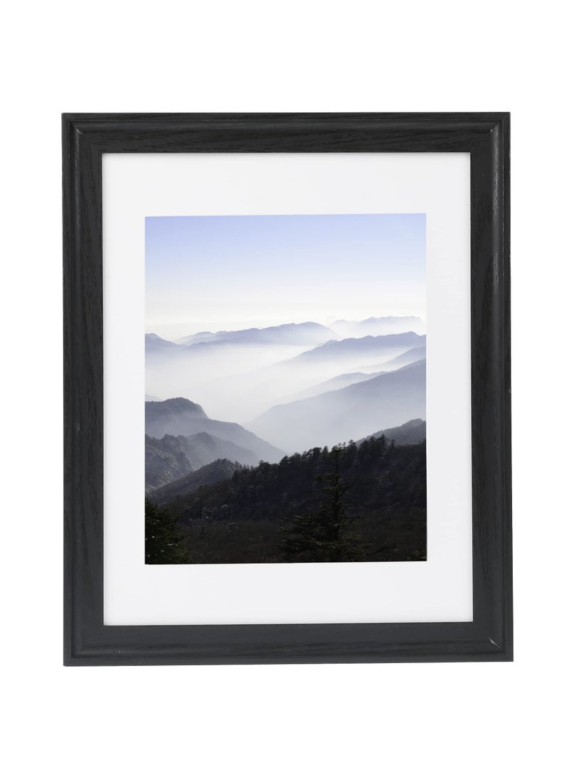 Medog Medog 11x14 Certificate Frame Display Pictures 8x10 with MatGallery Document Picture Frame Black Wood 