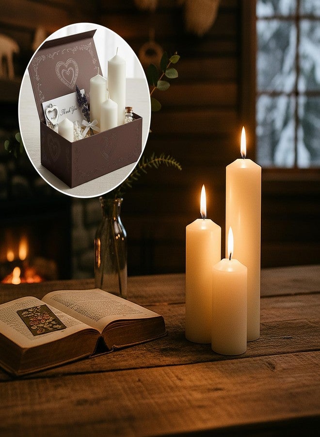 Trxvxo White Pillar Candles Bulk Set of 18，Hurricane Candles，3 Different Lengths 2 x 3/6/8 Inch (6 Each)，Dripless Unscented Smokeless，Gives You a Better Atmosphere When Organizing an Event Party. - Image 5
