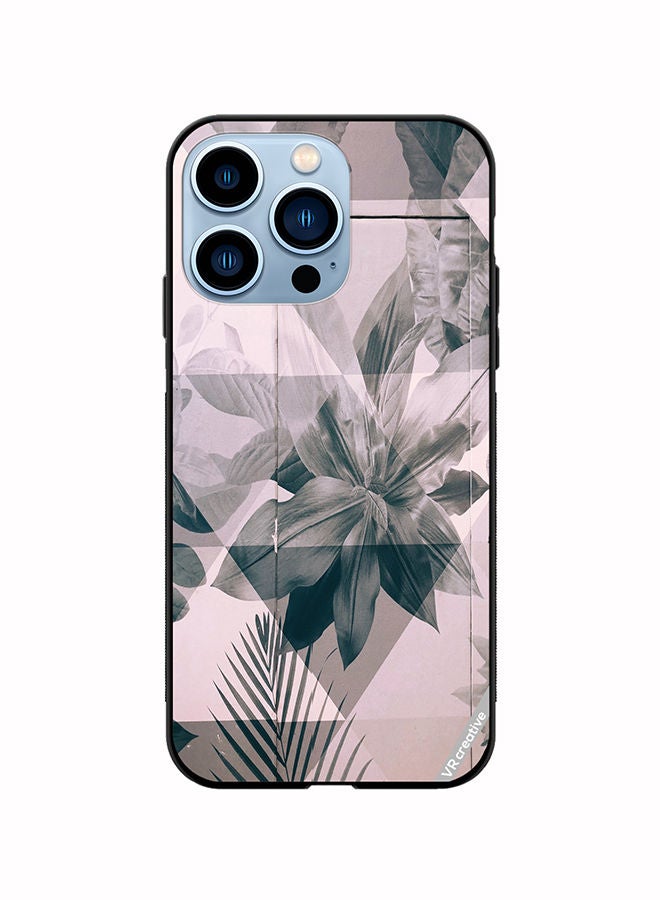 VR CREATIVE Protective Case Cover For Apple iPhone 13 Pro Symmetric Floer Design Multicolour - Image 1