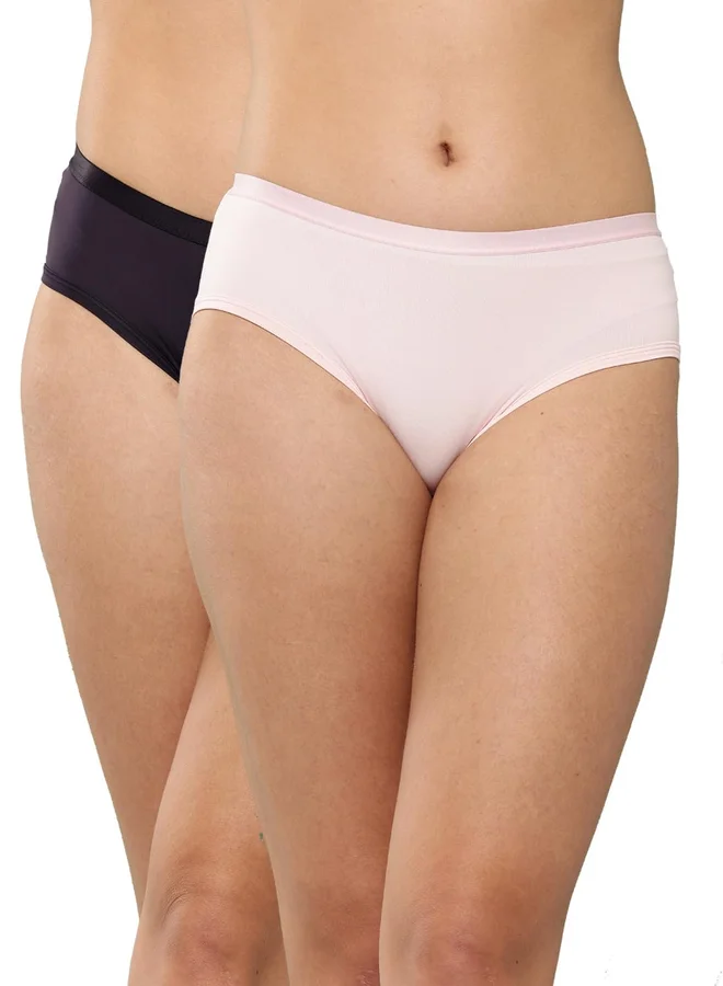 ليدينغ ليدي Leading Lady Pack of 2 - Solid Hipster Briefs
