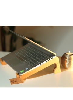 the wood co Natural wood laptop stand  - Image 1