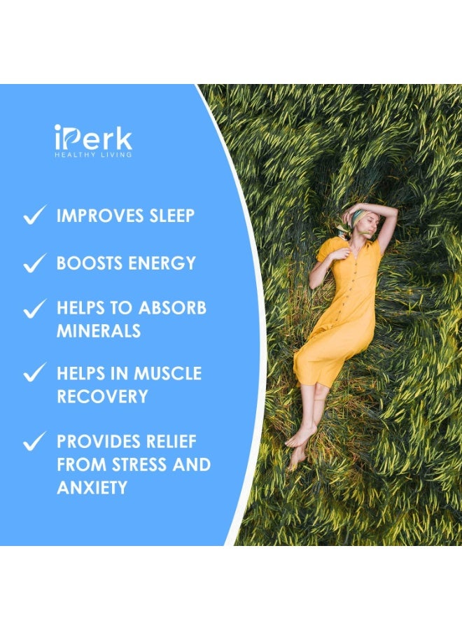 iperk Magnesium Glycinate Capsules Provide 300 mg of Pure Elemental Magnesium Per Serving 120 Vegan Caps | Magnesium Supplement Non GMO, Dairy & Gluten Free - Image 4