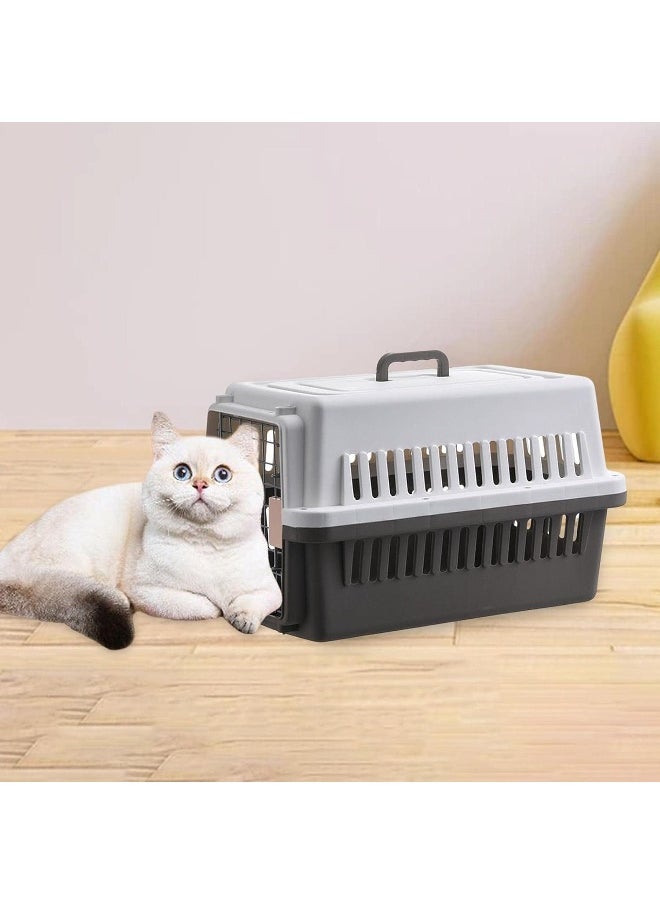 SKY-TOUCH - Portable Hard Sided Pet Carrier Carry Breathable Crate Puppy Cage Tote Transport Box Travel Kennel for Cats, Kitten,Dog,Trips Outdoor, Safety closure system - Image 1