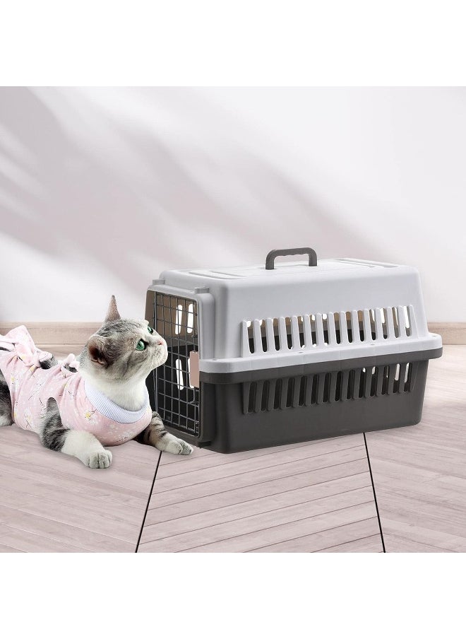 SKY-TOUCH - Portable Hard Sided Pet Carrier Carry Breathable Crate Puppy Cage Tote Transport Box Travel Kennel for Cats, Kitten,Dog,Trips Outdoor, Safety closure system - Image 1