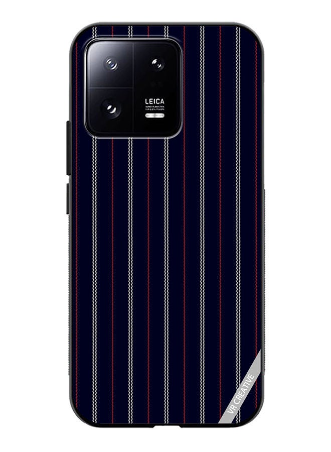 VR CREATIVE غطاء حماية لهاتف Xiaomi 13 بتصميم خطوط متعددة الألوان - Image 1