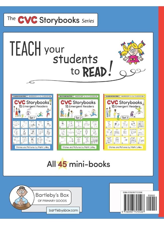 Mark Linley CVC Storybooks: SET 1: Teacher Edition