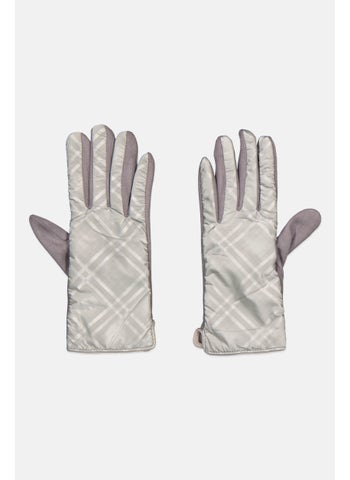 Women 1 Pair Plaid Puffer Gloves, Sliver - pzsku/ZE937239670DE0238075BZ/45/1746204446/ee917652-38a8-4192-af47-f1c7c665e9c0