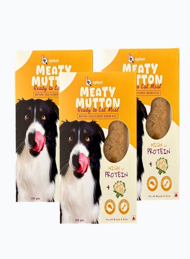 Sploot Mutton & Liver Wet Dog Food Adult and Dog Food Puppy | High Protein Meat for Adult & Puppy | Ready-to-Eat Meal | Healthy, Fresh and No Preservatives - (100gm | Pack of 3) - Image 1