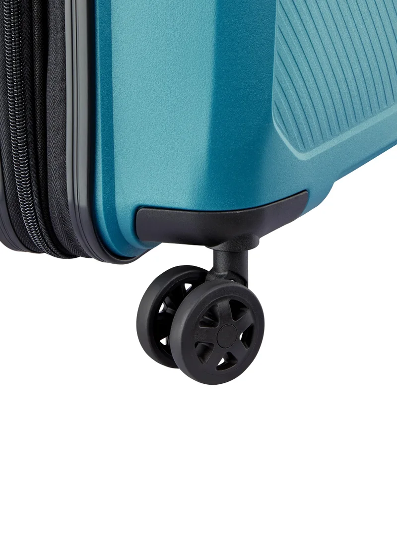 DELSEY Paris  anvers 55 cm hardside 4-double wheeled expandable cabin lugagge trolley - teal blue  | Best Price UAE