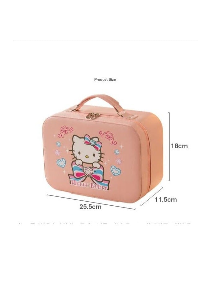 general Cromie cosmetic bag waterproof PU cosmetic bag storage bag with makeup mirror multifunctional makeup brush storage bag travel supplies storage bag large capacity travel business trip ladies stylish cute storage bag convenient travel work - Image 5