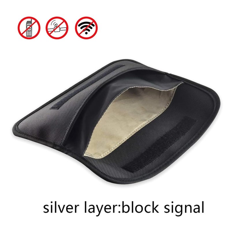 Faraday Pouch Signal Blocking Case for Keyless Entry Car Keys with 2 Bags and 5 Card Slots - Image 5