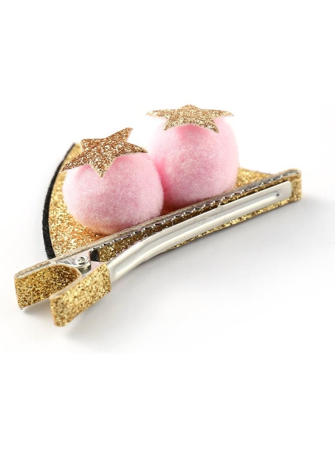 OneDor Sparkle Shiny Hair Bow Ribbon Clip sets for Babies, Toddlers, Young Girls, and Children (Animal-8 Pairs) - Image 4