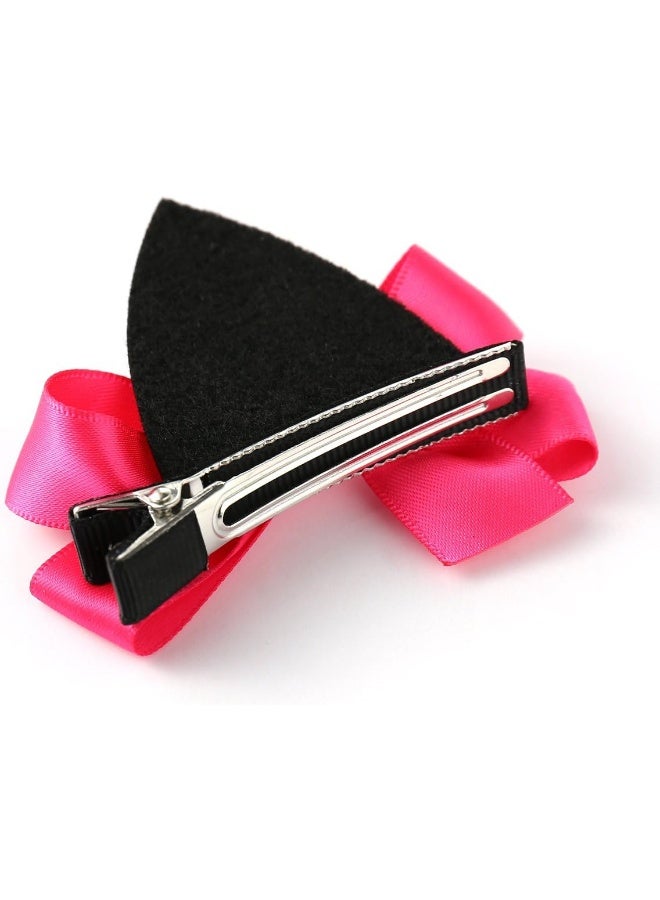 OneDor Sparkle Shiny Hair Bow Ribbon Clip sets for Babies, Toddlers, Young Girls, and Children (Animal-8 Pairs) - Image 5