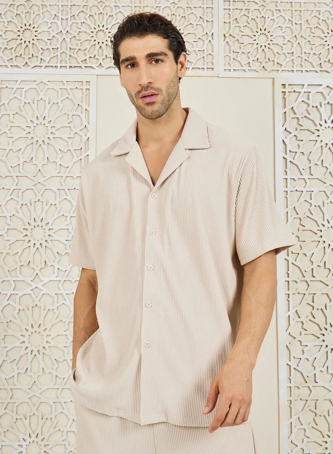 ستايلي Premium Ottoman Resort Collar Relaxed Fit Shirt