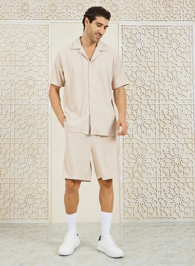 ستايلي Premium Ottoman Resort Collar Relaxed Fit Shirt