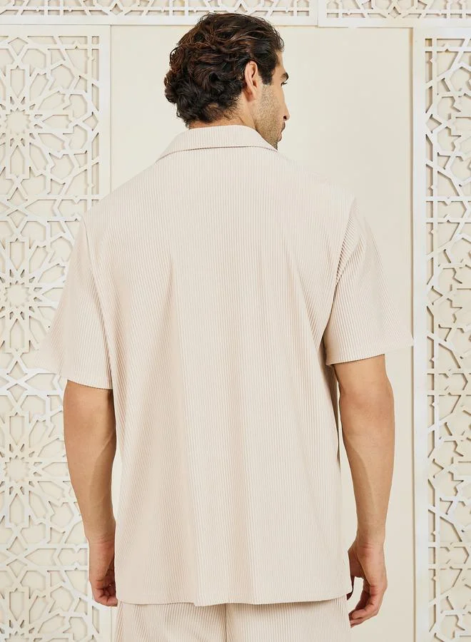 ستايلي Premium Ottoman Resort Collar Relaxed Fit Shirt