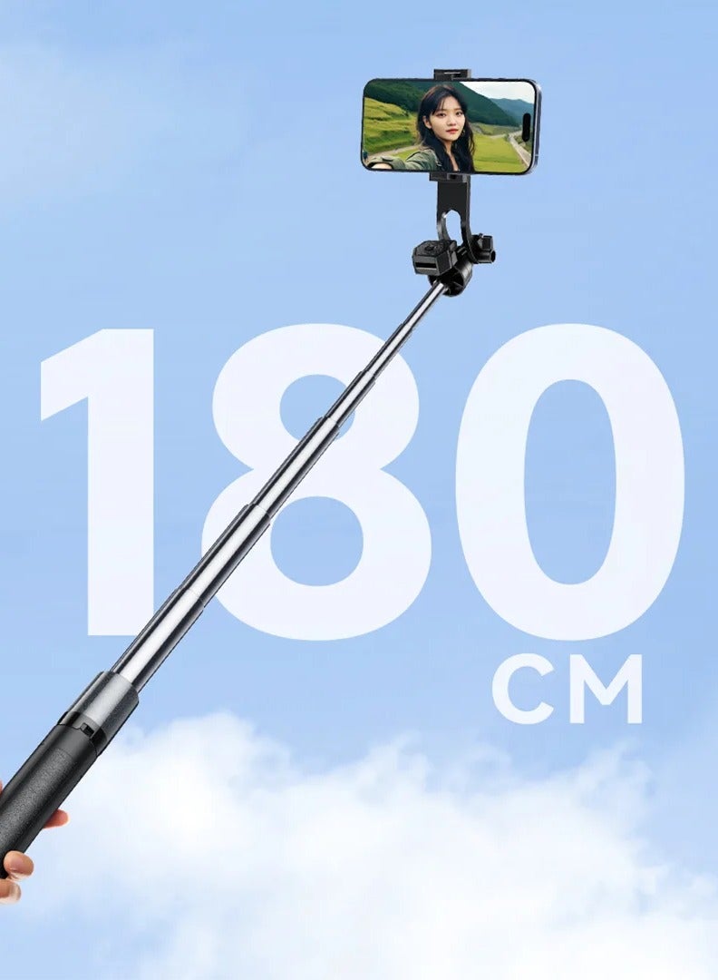 ريماكس عصا سيلفي متعددة الوظائف، حامل ثلاثي القوائم وحامل بث مباشر، حامل ثلاثي القوائم قابل للتعديل مع جهاز تحكم لاسلكي، حامل هاتف قابل للتمديد للتصوير الفوتوغرافي وتسجيل الفيديو - Image 3