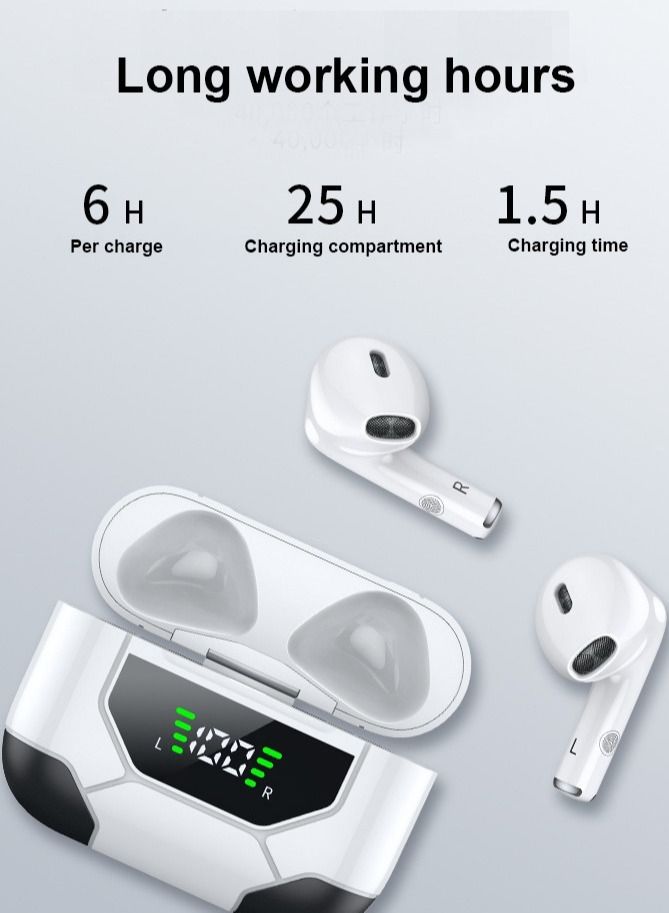 NIBEMINENT Mini Sports Wireless Bluetooth Headset Charging Large Screen Display  - Image 3