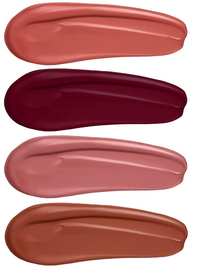 HudaCrush Beauty Nude Edition Liquid Matte Minis Waterproof | Smudge Proof | Long Lasting All Natural Nudes 4pcs. Nude Mini Lipstick Set - Image 4