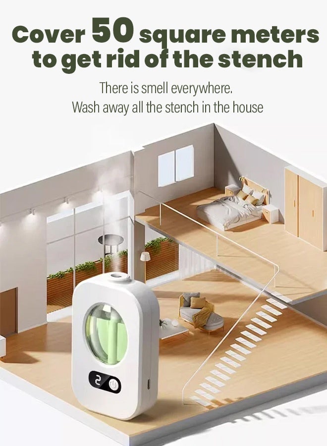 Ultrasonic Essential Oil Diffuser with Smart Digital Display – 4 Timer Settings & 3 Mist Modes, Night Light & Quiet Operation | Safe for Babies & Pregnancy, Relaxing Aromatherapy Gift"  - Image 2