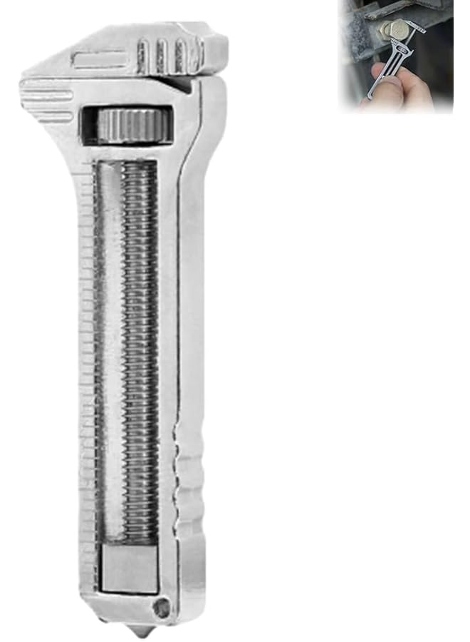 KASTWAVE Mini Alloy Multi Tool Multi Functional Wrench Tool Titanium Mini Spanner Beer Opener Nail Puller Edc Pocket Multi Tool For Repairing Backpacking Camping And Hiking - Image 1