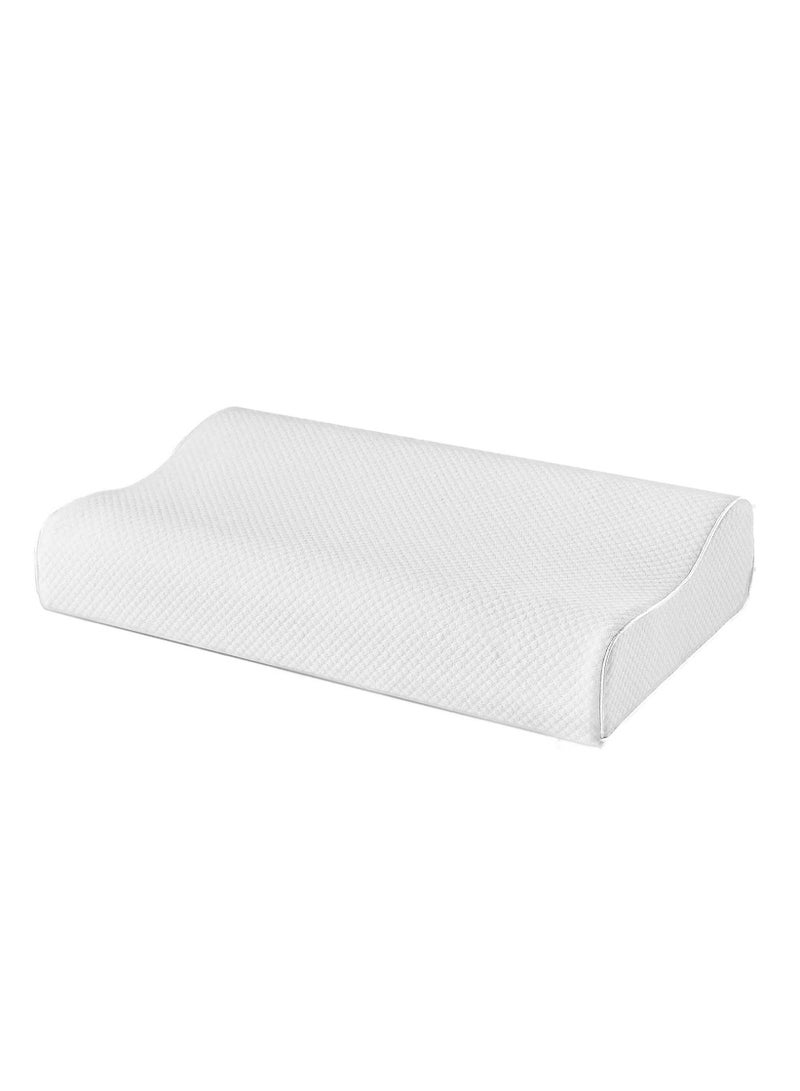 Premium Memory Foam Pillow for Neck and Back Pain - 55 x 35 x 10/7-cm - Image 1