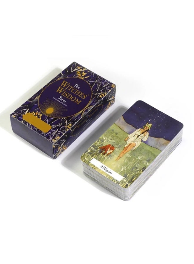 NIBEMINENT The 78-card set "The Witch's Wisdom" Tarot board game set, Fortune-telling Family Gathering Guide version - Image 2