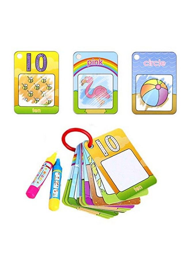 Coolplay - Water Coloring Cards Learning Number Shape Color Toddler Girl Toy Water Paint Cards Airplane Activities For Kids Toy - Image 1