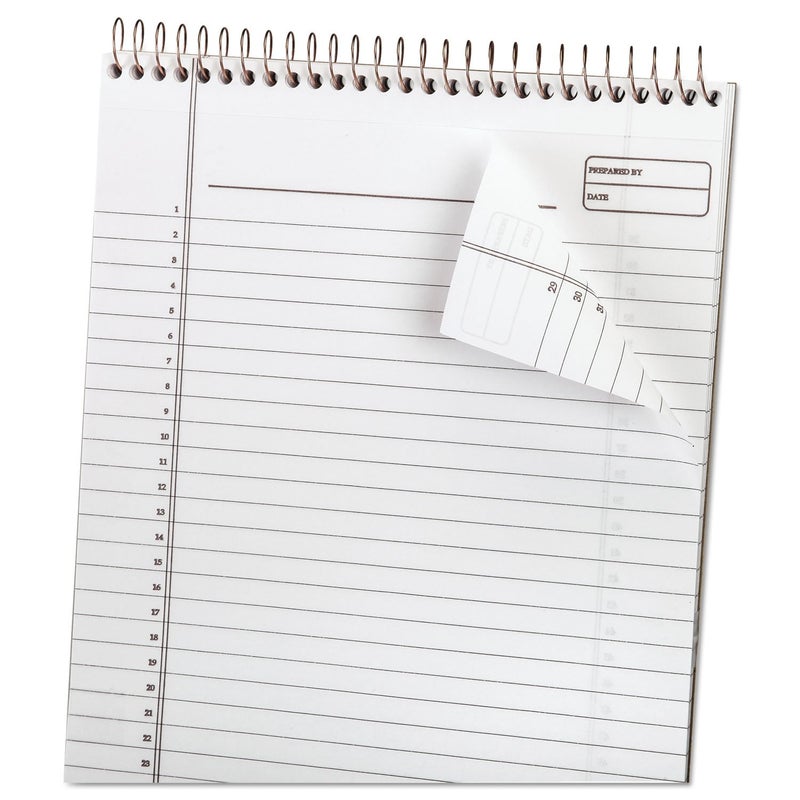 Ampad Gold Fibre Classic, Wirebound Planner Pad, Size 8-1/2 x 11-3/4, Red Cover, Legal Ruling , 70 Sheets per Pad (20-811),White - Image 2