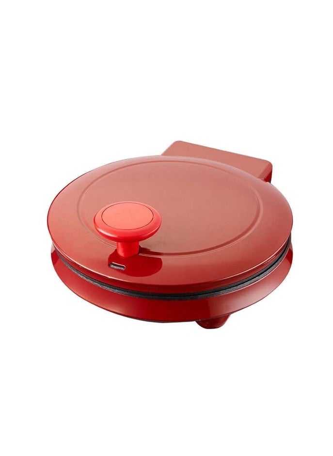 Generic - Electric Pizza Maker for Home 1000W | 220°C Fireproof Stone Plate | Perfect for Homemade Pizzas, Calzones, and Flatbreads | Fast Heating, Crispy Crust, Compact & Stylish Red Design | Easy to Use & Clean - Image 1