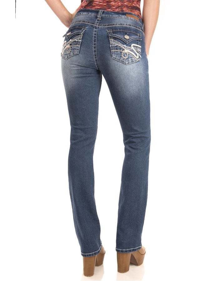 Wallflower Women's Size Instastretch Legendary Classic Fit Bootcut Jeans, Keller, 22 Plus - Image 3