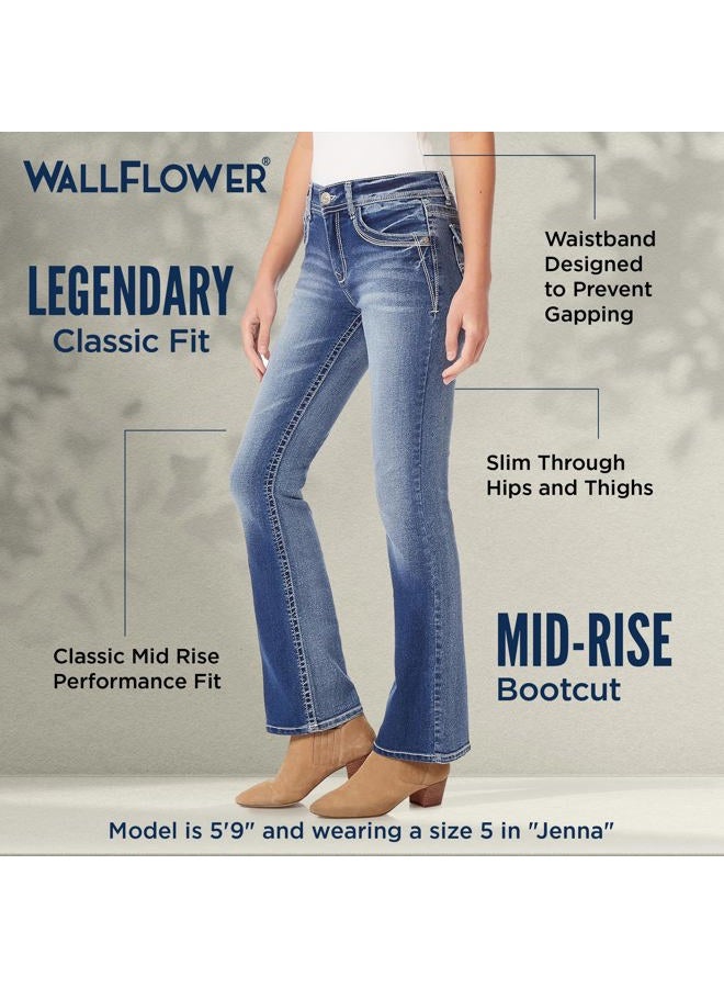 Wallflower Women's Size Instastretch Legendary Classic Fit Bootcut Jeans, Keller, 22 Plus - Image 4