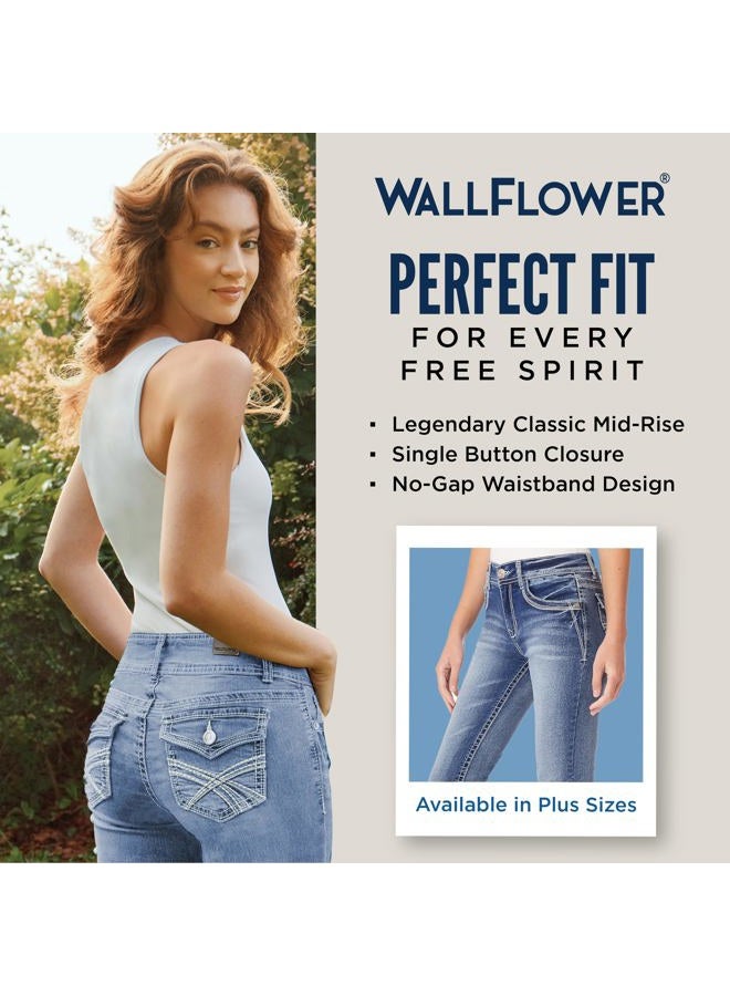 Wallflower Women's Size Instastretch Legendary Classic Fit Bootcut Jeans, Keller, 22 Plus - Image 5