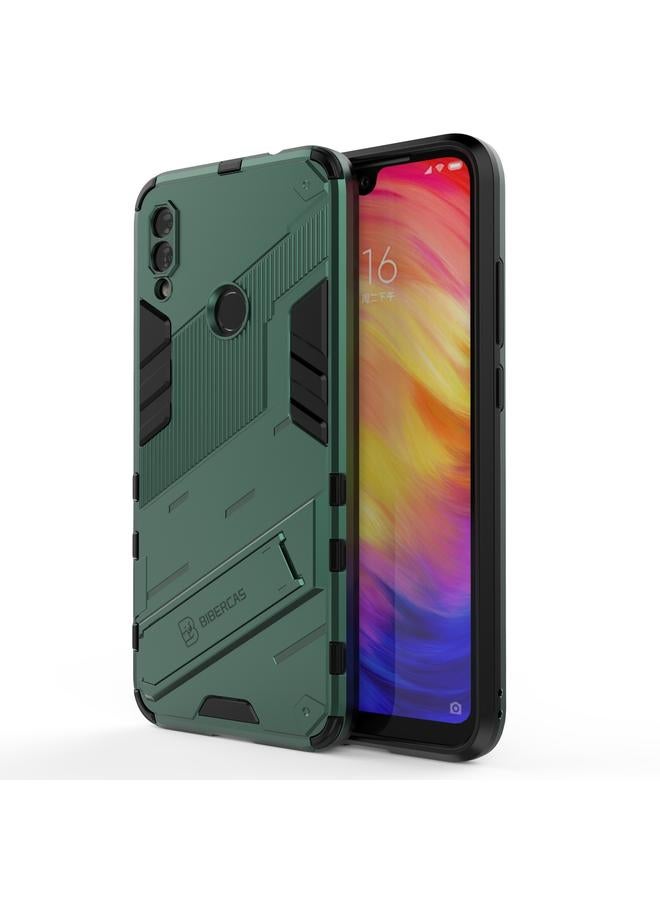 The Bros Case For Xiaomi Redmi Note 7 Punk Armor 2 in 1 PC + TPU Shockproof Case with Invisible Holder