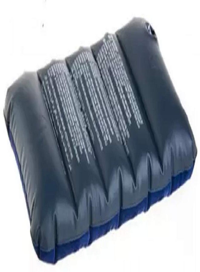 Vichip وسادة هوائية مخملية من فيتشيب، وسادة نوم، وسادة ظهر، وسادة سفر هوائية ناعمة ومريحة قابلة للنفخ (أزرق) - Image 2