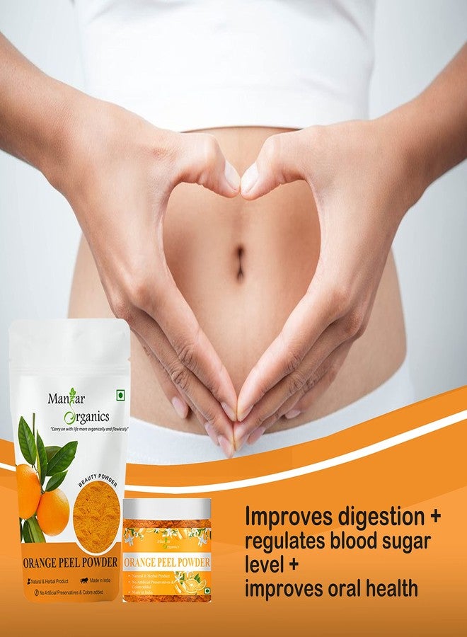 ManHar Organics Natural Orange Peel Powder for Face Pack with Vitamin C & Antioxidants 1KG | For Face cleansing and Skin Lightening - Image 2