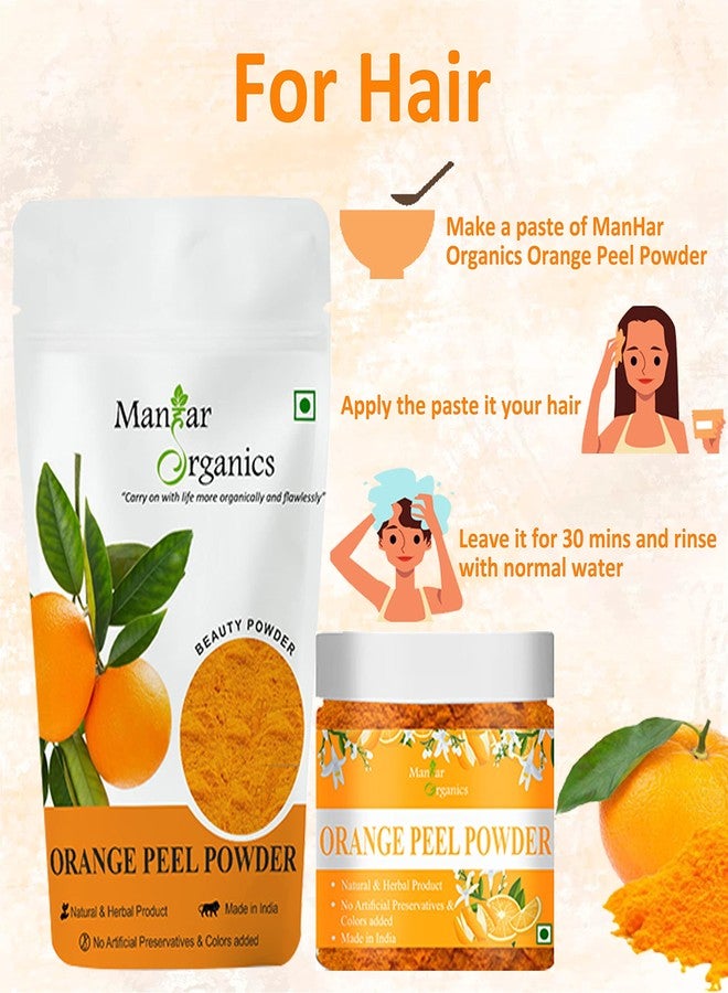 ManHar Organics Natural Orange Peel Powder for Face Pack with Vitamin C & Antioxidants 1KG | For Face cleansing and Skin Lightening - Image 5