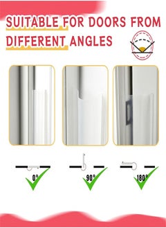 Generic Finger Pinch Door Guard Plastic Door Protector, 2 Pack Door Cover Door Jam Shield Door Hinge Cover for Kids Baby Proofing Child Safety 90 and 180 Degree Door Frames Gates  - Image 4