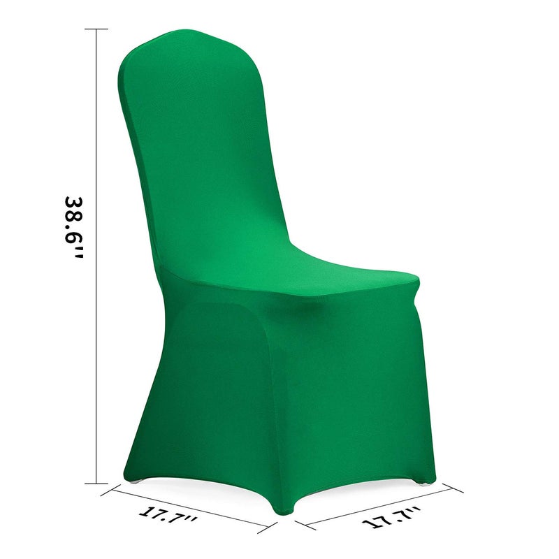 Peomeise Stretch Spandex Chair Cover For Wedding Party Dining Banquet Event (Emerald  25) - Image 2