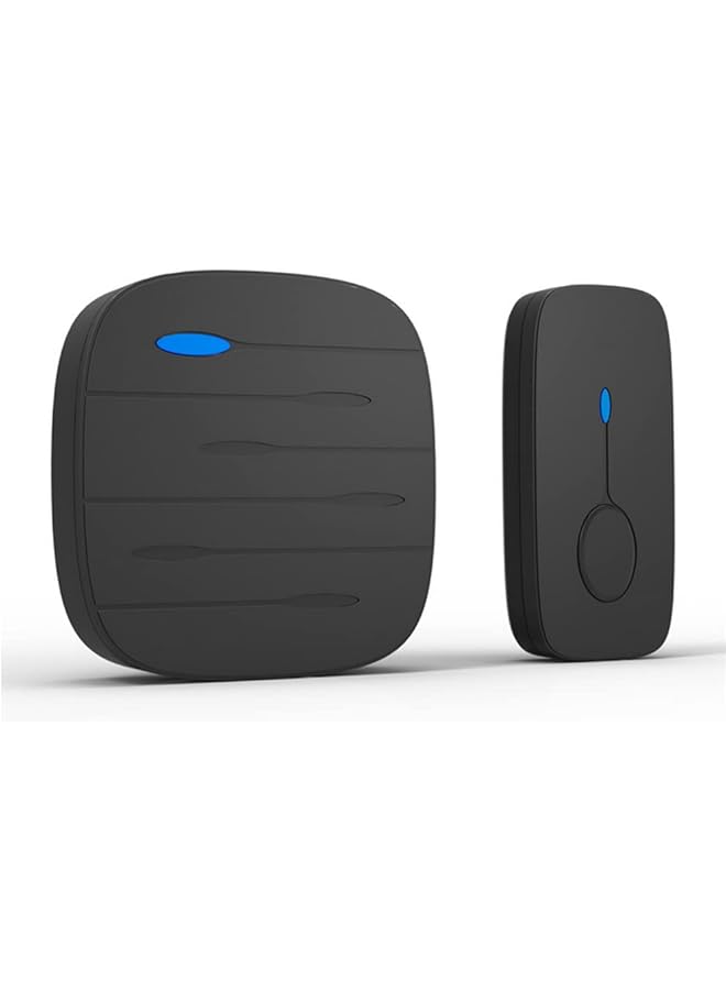 PROMASS promass Wireless Doorbell, Cordless Plug in, Waterproof Ring Door Bell with 1000ft Range, 36 Chimes, 4-Level Volume & Blue Light, Wall Plug-in Cordless Chime Kit with Battery Included  - Image 1