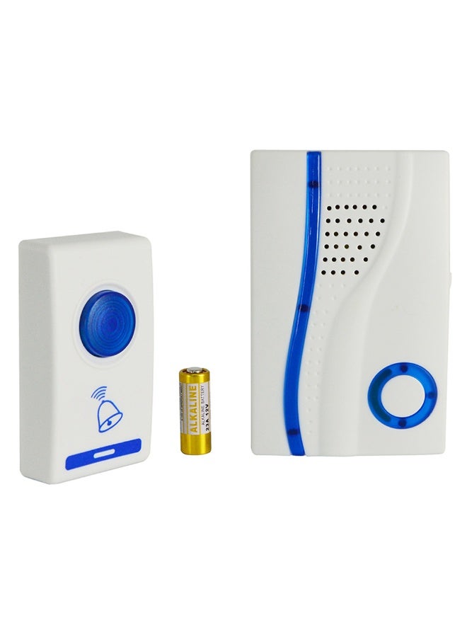 Lacoz Remote Control Door Bell with Receiver & Transmitter With 32 Melodies 100m Range Easy Installation White - Image 1