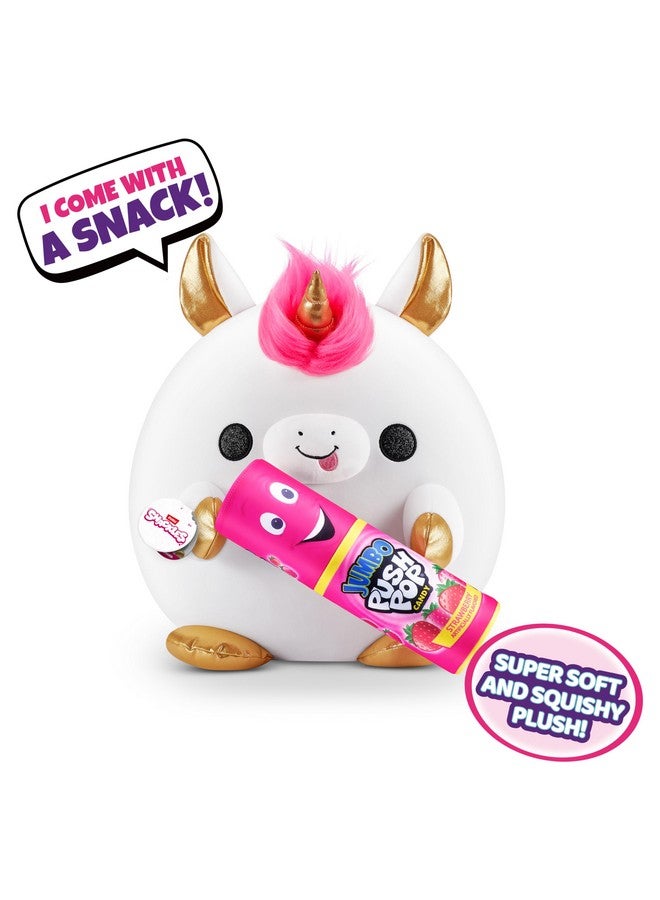 SNACKLES Snackles (Bazooka) Unicorn Super Sized 14 inch Plush by ZURU, Ultra Soft Plush, Collectible Plush with Real Licensed Brands, Stuffed Animal  - Image 2