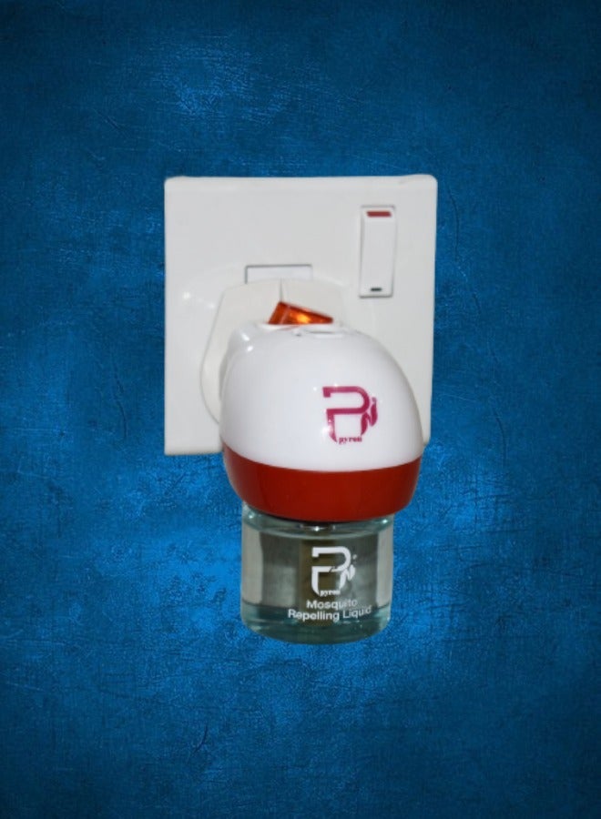 PYRON 14 Pieces Electric Mosquito Killer Device With 360 Hour Liquid Refill 1 Bottle Of 45ml With Floral Fragrance. - Image 4