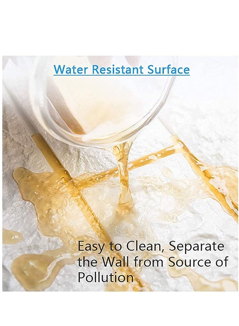 LINGWEI 30PCS Wall Sticker 3D Wallpaper Wall Decoration Panels Diamond PE Foam Brick Pattern Self Adhesive Removable and Waterproof Art Wall Tiles For Bedroom Living Room kids Room - Image 5