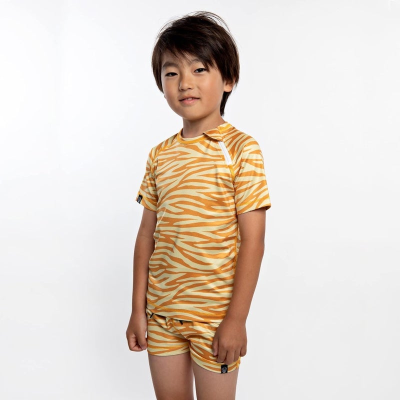Beach & Bandits Golden Tiger Swimshort - Size XS - Image 2