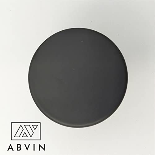 ABVIN Solid Brass Round Knobs Cabinet Beautiful Decorative Dresser Knobs Drawer Pulls - ABVIN002 - Black Finish - 1 Pcs - Image 3